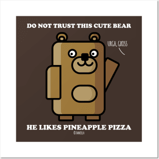 Cute Bear Untrusty Posters and Art